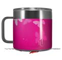 Skin Decal Wrap for Yeti Coffee Mug 14oz Bokeh Butterflies Hot Pink - 14 oz CUP NOT INCLUDED by WraptorSkinz