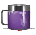 Skin Decal Wrap for Yeti Coffee Mug 14oz Bokeh Butterflies Purple - 14 oz CUP NOT INCLUDED by WraptorSkinz