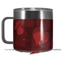 Skin Decal Wrap for Yeti Coffee Mug 14oz Bokeh Hearts Red - 14 oz CUP NOT INCLUDED by WraptorSkinz
