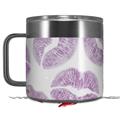 Skin Decal Wrap for Yeti Coffee Mug 14oz Purple Lips - 14 oz CUP NOT INCLUDED by WraptorSkinz