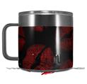 Skin Decal Wrap for Yeti Coffee Mug 14oz Red And Black Lips - 14 oz CUP NOT INCLUDED by WraptorSkinz