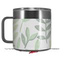 Skin Decal Wrap for Yeti Coffee Mug 14oz Watercolor Leaves White - 14 oz CUP NOT INCLUDED by WraptorSkinz