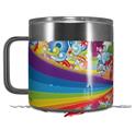 Skin Decal Wrap for Yeti Coffee Mug 14oz Rainbow Music - 14 oz CUP NOT INCLUDED by WraptorSkinz
