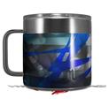 Skin Decal Wrap for Yeti Coffee Mug 14oz ZaZa Blue - 14 oz CUP NOT INCLUDED by WraptorSkinz