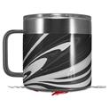 Skin Decal Wrap for Yeti Coffee Mug 14oz Black Marble - 14 oz CUP NOT INCLUDED by WraptorSkinz