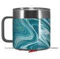 Skin Decal Wrap for Yeti Coffee Mug 14oz Blue Marble - 14 oz CUP NOT INCLUDED by WraptorSkinz