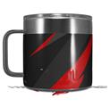 Skin Decal Wrap for Yeti Coffee Mug 14oz Jagged Camo Red - 14 oz CUP NOT INCLUDED by WraptorSkinz