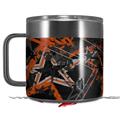 Skin Decal Wrap for Yeti Coffee Mug 14oz Baja 0003 Burnt Orange - 14 oz CUP NOT INCLUDED by WraptorSkinz