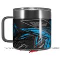 Skin Decal Wrap for Yeti Coffee Mug 14oz Baja 0032 Blue Medium - 14 oz CUP NOT INCLUDED by WraptorSkinz