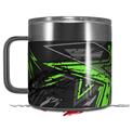 Skin Decal Wrap for Yeti Coffee Mug 14oz Baja 0032 Neon Green - 14 oz CUP NOT INCLUDED by WraptorSkinz