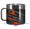 Skin Decal Wrap for Yeti Coffee Mug 14oz Baja 0014 Burnt Orange - 14 oz CUP NOT INCLUDED by WraptorSkinz