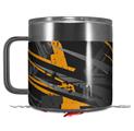 Skin Decal Wrap for Yeti Coffee Mug 14oz Baja 0014 Orange - 14 oz CUP NOT INCLUDED by WraptorSkinz