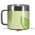 Skin Decal Wrap compatible with Yeti Coffee Mug 14oz Limes Yellow - 14 oz CUP NOT INCLUDED by WraptorSkinz