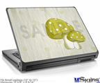Laptop Skin (Small) - Mushrooms Yellow