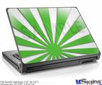 Laptop Skin (Small) - Rising Sun Japanese Green