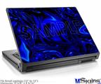 Laptop Skin (Small) - Liquid Metal Chrome Royal Blue