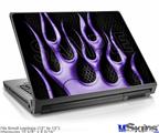 Laptop Skin (Small) - Metal Flames Purple
