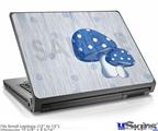Laptop Skin (Small) - Mushrooms Blue