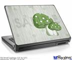 Laptop Skin (Small) - Mushrooms Green