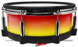 Skin Wrap works with Roland vDrum Shell PD-140DS Drum Smooth Fades Yellow Red (DRUM NOT INCLUDED)