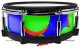 Skin Wrap works with Roland vDrum Shell PD-140DS Drum Drip Blue Green Red (DRUM NOT INCLUDED)