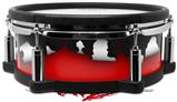 Skin Wrap works with Roland vDrum Shell PD-108 Drum Ripped Colors Black Red (DRUM NOT INCLUDED)