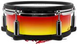 Skin Wrap works with Roland vDrum Shell PD-108 Drum Smooth Fades Yellow Red (DRUM NOT INCLUDED)