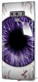 Decal style Skin Wrap compatible with Samsung Galaxy Note 9 Eyeball Purple
