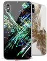 2 Decal style Skin Wraps set for Apple iPhone X and XS Akihabara