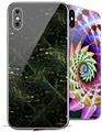 2 Decal style Skin Wraps set for Apple iPhone X and XS 5ht-2a