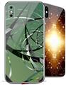 2 Decal style Skin Wraps set for Apple iPhone X and XS Airy