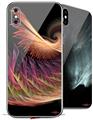 2 Decal style Skin Wraps set for Apple iPhone X and XS Anemone