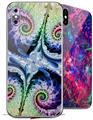 2 Decal style Skin Wraps set for Apple iPhone X and XS Breath
