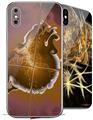 2 Decal style Skin Wraps set for Apple iPhone X and XS Comet Nucleus