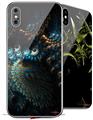 2 Decal style Skin Wraps set for Apple iPhone X and XS Coral Reef