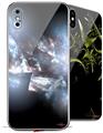 2 Decal style Skin Wraps set for Apple iPhone X and XS Coral Tesseract