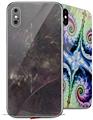 2 Decal style Skin Wraps set for Apple iPhone X and XS Aeronaut