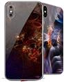2 Decal style Skin Wraps set for Apple iPhone X and XS Burst