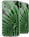 2 Decal style Skin Wraps set for Apple iPhone X and XS Camo
