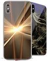 2 Decal style Skin Wraps set for Apple iPhone X and XS 1973