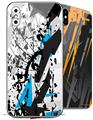 2 Decal style Skin Wraps set for Apple iPhone X and XS Baja 0018 Blue Medium