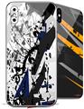 2 Decal style Skin Wraps set for Apple iPhone X and XS Baja 0018 Blue Navy