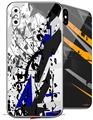 2 Decal style Skin Wraps set for Apple iPhone X and XS Baja 0018 Blue Royal