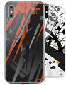 2 Decal style Skin Wraps set for Apple iPhone X and XS Baja 0014 Burnt Orange