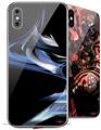 2 Decal style Skin Wraps set for Apple iPhone X and XS Aspire