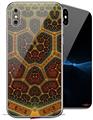 2 Decal style Skin Wraps set for Apple iPhone X and XS Ancient Tiles