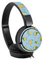 Decal style Skin Wrap for Sony MDR ZX110 Headphones Lemon Blue (HEADPHONES NOT INCLUDED)