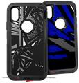 2x Decal style Skin Wrap Set compatible with Otterbox Defender iPhone X and Xs Case - Baja 0023 White (CASE NOT INCLUDED)