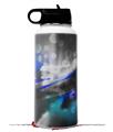 Skin Wrap Decal compatible with Hydro Flask Wide Mouth Bottle 32oz ZaZa Blue (BOTTLE NOT INCLUDED)