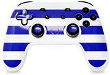 Skin Decal Wrap works with Original Google Stadia Controller Psycho Stripes Blue and White Skin Only CONTROLLER NOT INCLUDED
